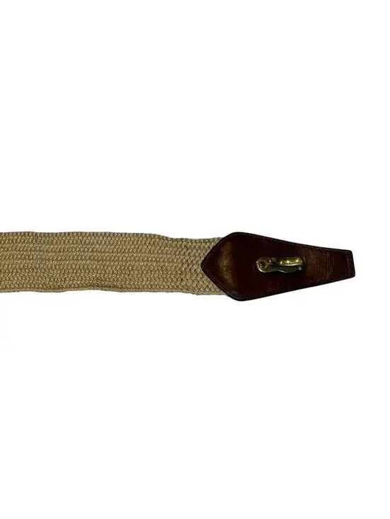 Vintage Handmade Calderon Woven Wonder Belt Leather Accents - Picture 2 of 8